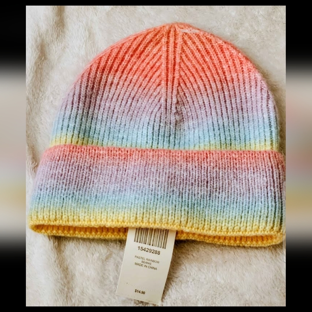 Pastel Rainbow  Beanie